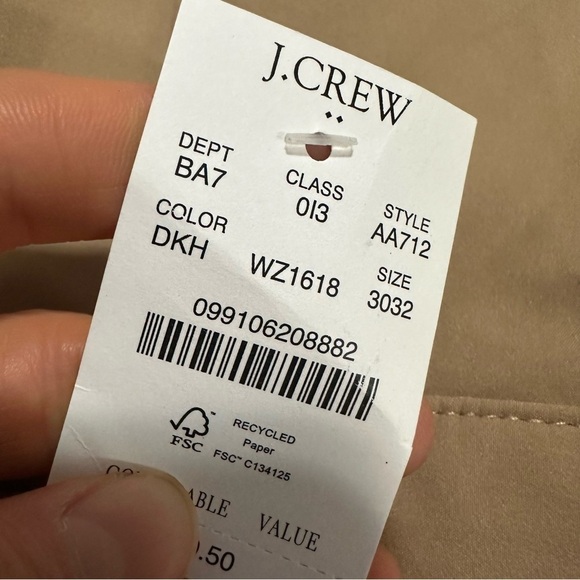 J crew dark khaki Slim-fit tech pant - Picture 4 of 4